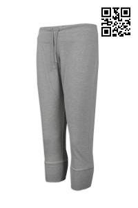 U269 custom-made women's sports pants   clean color tracksuits pants  elastic  binding  customized tracksuits pants  sportswear factory